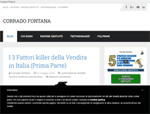 Tablet Screenshot of corradofontana.com